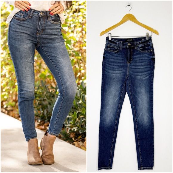 Judy Blue Bowie High Rise Tummy Control Skinny Jeans Women’s Size 5/27 - Picture 1 of 8